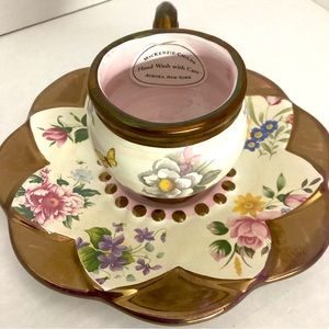 Mackenzie Childs Chelsea Luster Tea Cup And Saucer